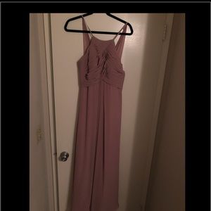 Azazie Ginger dusty rose brides maid dress